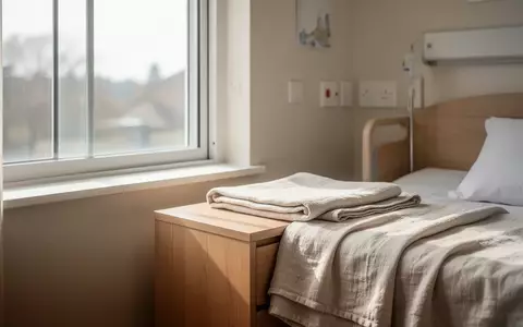 Ein helles, ruhig gestaltetes Zimmer in einer Pflegeeinrichtung mit einfallendem Tageslicht auf einem Holztisch. - Foto: über boerse-global.de