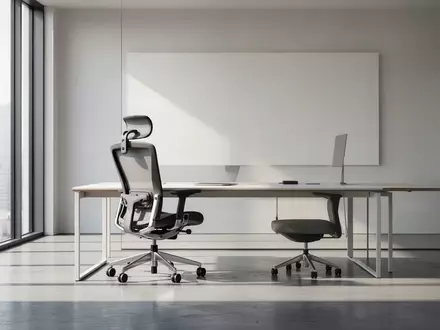 Ein minimalistischer, aufgeräumter Arbeitsbereich in einem modernen Büro mit natürlichem Lichteinfall. - Foto: über boerse-global.de