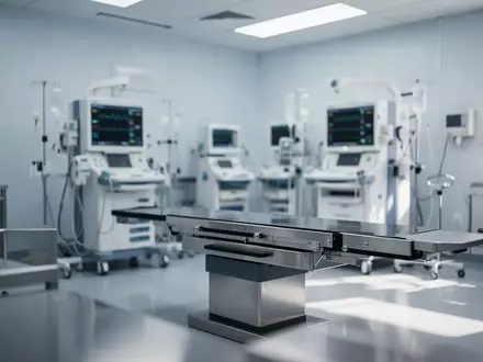Moderne kardiologische Diagnoseeinrichtung mit medizinischen Geräten in einem sterilen, hellen Raum. - Foto: über boerse-global.de