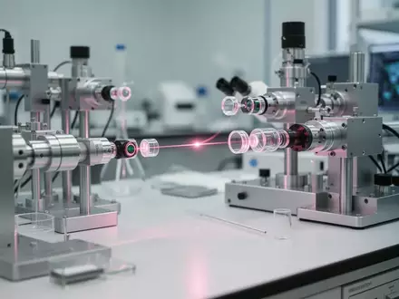 Laborumgebung mit präzisen optischen Messgeräten und Laser-Spektroskopie-Technik für die medizinische Forschung. - Foto: über boerse-global.de