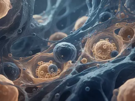 Mikroskopische Aufnahme von biologischem Gewebe mit organischen Zellstrukturen. - Foto: über boerse-global.de