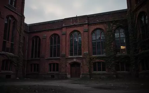 Ein leeres, historisches Backsteingebäude auf einem Universitätscampus in der Abenddämmerung. - Foto: über boerse-global.de