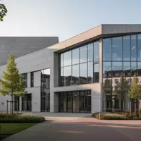 Moderne Fassade eines städtischen Verwaltungsgebäudes mit klaren architektonischen Linien bei Tageslicht. - Foto: über boerse-global.de