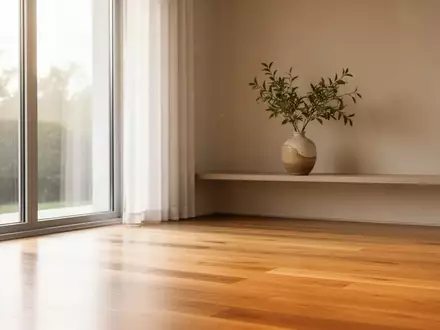 Ein heller, aufgeräumter Wohnraum mit minimalistischer Einrichtung und natürlichem Lichteinfall. - Foto: über boerse-global.de