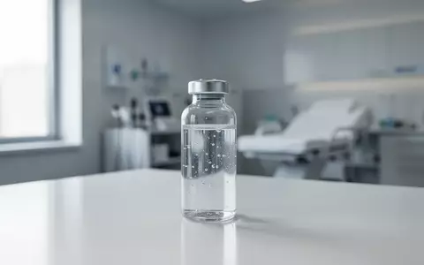 Eine klare Glasampulle mit einer kosmetischen Wirkstofflösung in einer hellen, sterilen Laborumgebung. - Foto: über boerse-global.de