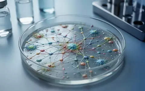 Nahaufnahme einer Petrischale mit organischen Zellkulturen in einem sterilen Laborumfeld. - Foto: über boerse-global.de