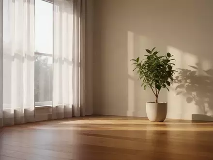 Ein minimalistisch gestalteter, ruhiger Raum mit sanftem Tageslicht, der eine Atmosphäre der Achtsamkeit vermittelt. - Foto: über boerse-global.de