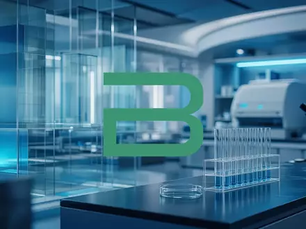 Abstraktes, modernes Biotechnologie-Labor in professioneller, stimmungsvoller Beleuchtung. - Foto: ĂĽber boerse-global.de