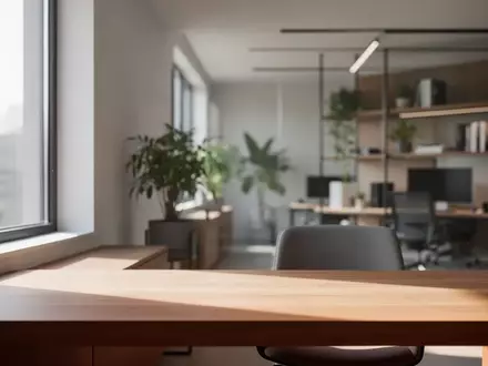 Ein minimalistisch gestaltetes, helles Heimbüro mit Holztisch und Pflanzen, das eine Umgebung für sichere lokale Datenverarbeitung suggeriert. - Foto: über boerse-global.de