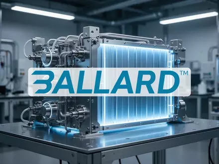 Modernes Wasserstoff-Brennstoffzellensystem in einem hochtechnologischen Industrielabor bei atmosphärischer Beleuchtung. - Foto: über boerse-global.de