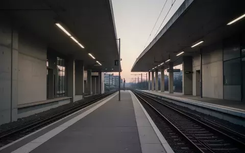 Ein leerer, moderner Bahnsteig bei Dämmerung in einer minimalistischen Architektur ohne sichtbare Beschilderung. - Foto: über boerse-global.de