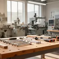 Eine aufgeräumte Werkstatt mit Werkzeugen auf einer Holzwerkbank in einer modernen Ausbildungseinrichtung. - Foto: über boerse-global.de