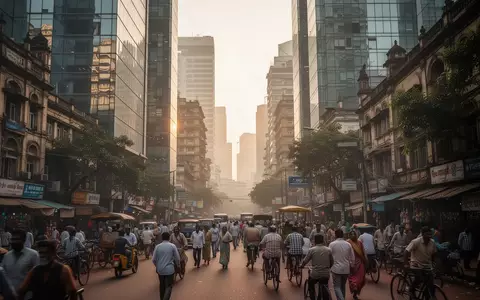 Ein modernes Finanzviertel in Mumbai während der goldenen Stunde mit Blick auf moderne Glasgebäude. - Foto: über boerse-global.de