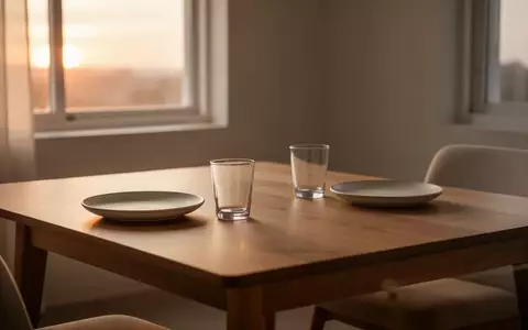 Ein minimalistisch gedeckter Esstisch in warmem Licht, der eine ruhige Atmosphäre für eine gemeinsame Mahlzeit vermittelt. - Foto: über boerse-global.de