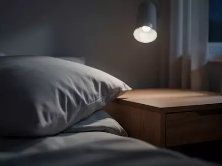 Ein ruhiges, nächtliches Schlafzimmer mit sanftem Mondlicht, das eine Atmosphäre der Entspannung und nächtlichen Ruhe vermittelt. - Foto: über boerse-global.de