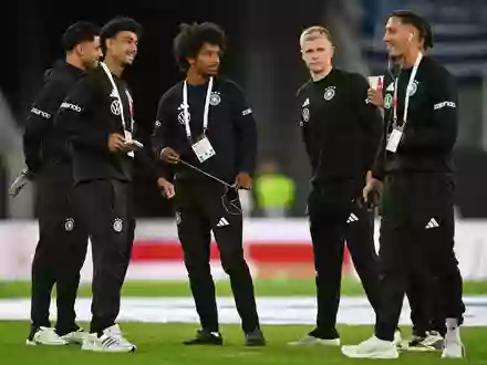 Die DFB-Elf spielt in Augsburg gegen Griechenland.  - Foto: Federico Gambarini/dpa