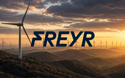 Moderne Windkraftanlage in einer weitläufigen Landschaft bei Sonnenuntergang als Symbol für erneuerbare Energien. - Foto: über boerse-global.de
