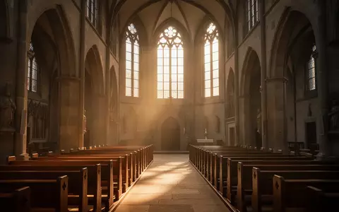 Lichtdurchfluteter Innenraum einer historischen Kathedrale in Fulda mit leeren Kirchenbänken. - Foto: über boerse-global.de