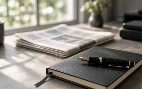 Ein Schreibtisch mit Notizbuch und Füllfederhalter in einem hellen Büro, symbolisch für Finanzinvestitionen. - Foto: über boerse-global.de