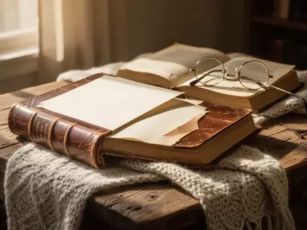 Ein sonnendurchfluteter Schreibtisch mit einem aufgeschlagenen Buch und einer Brille in einer ruhigen Lernumgebung. - Foto: über boerse-global.de