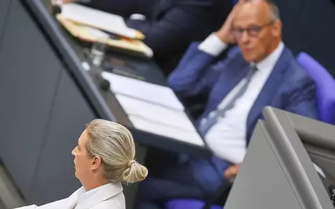 Alice Weidel und Friedrich Merz (Archiv) - Foto: via dts Nachrichtenagentur