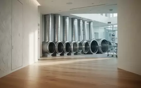 Ein minimalistisch gestalteter, heller Raum einer Wellness-Einrichtung mit klaren architektonischen Linien und indirektem Licht. - Foto: über boerse-global.de