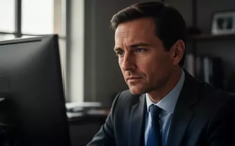 Ein besorgter Investor schaut auf einen Monitor in einem professionellen Büro. - Foto: über boerse-global.de