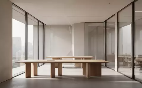 Ein minimalistisch gestalteter, leerer Büroraum mit klaren architektonischen Linien und hellem Tageslicht. - Foto: über boerse-global.de