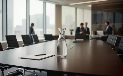 Moderner, leerer Konferenztisch in einem hellen Bürogebäude mit natürlichem Lichteinfall. - Foto: über boerse-global.de