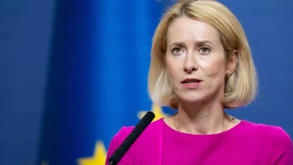 Sieht noch immer große Lücken bei den Verteidigungsfähigkeiten: EU-Chefdiplomatin Kaja Kallas. - Bild: Mindaugas Kulbis/AP/dpa