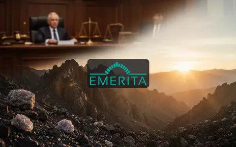 Abstrakte Darstellung eines Gerichtssaals mit aufgehender Sonne über einer Berglandschaft als Symbol für Rohstoffexploration - Foto: über boerse-global.de
