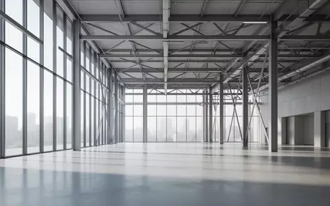 Ein heller, minimalistischer Innenraum eines modernen Firmengebäudes mit großen Glasfronten und klaren architektonischen Linien. - Foto: über boerse-global.de