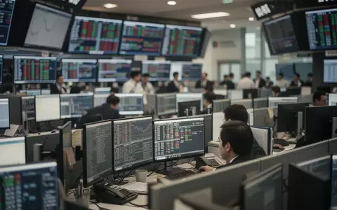 Moderne Börse mit verschwommenen Arbeitsplätzen im Hintergrund. - Foto: über boerse-global.de
