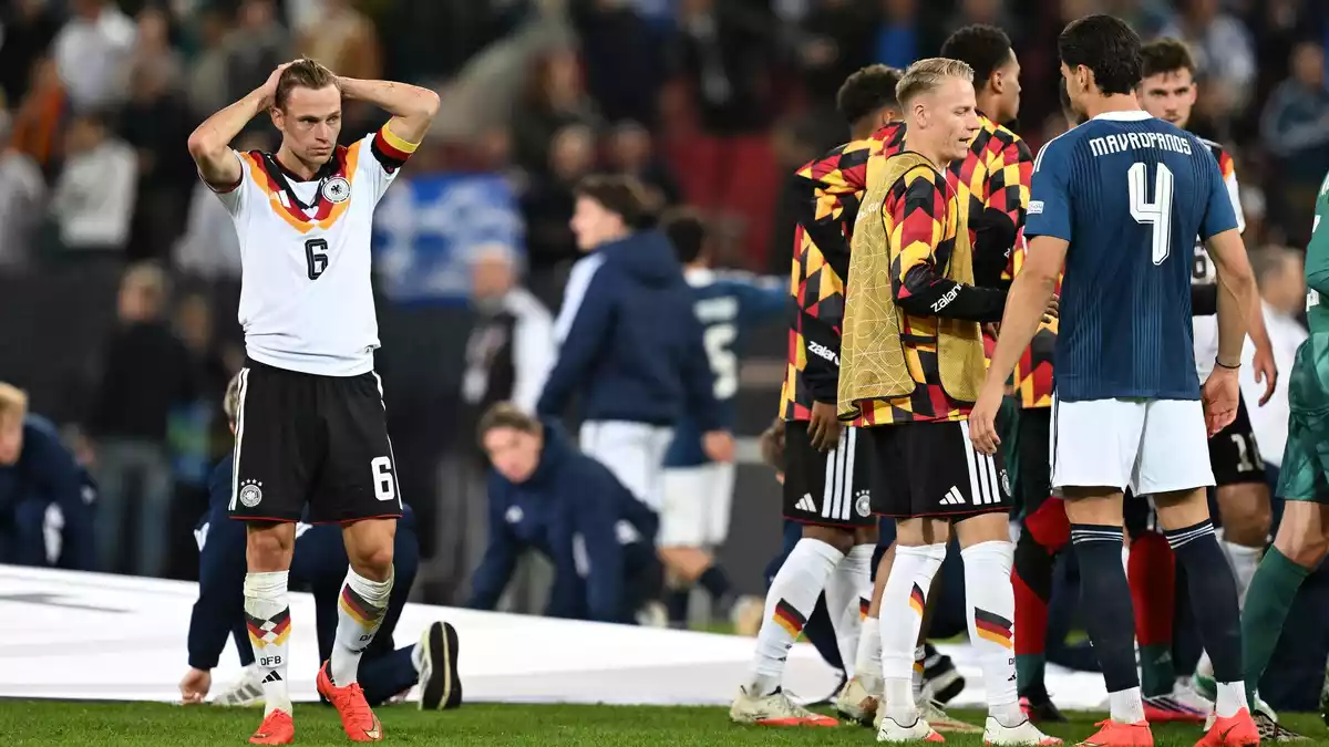 Der DFB-Kapitän ist wieder einmal Symbolfigur einer DFB-Niederlage.  - Bild: Sven Hoppe/dpa