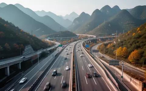 Eine moderne Autobahn, die sich durch eine bergige Landschaft in Fujian schlängelt. - Foto: über boerse-global.de