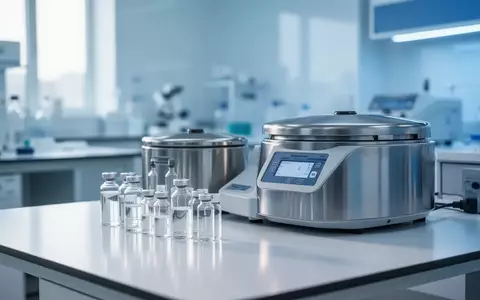 Sterile Laborumgebung mit medizinischen Glasfläschchen und zentrifugaler Ausrüstung zur Plasmaverarbeitung. - Foto: über boerse-global.de