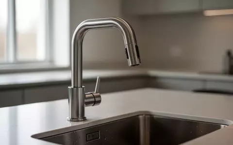 Ein sauberer Wasserhahn in einer ruhigen Küche, der die Trinkwasserproblematik symbolisiert. - Foto: über boerse-global.de