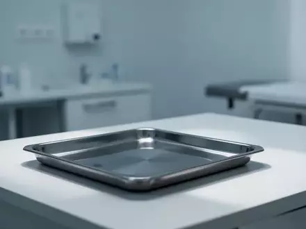 Ein steriler, minimalistischer Behandlungsraum mit medizinischem Interieur, das eine klinische und professionelle Atmosphäre vermittelt. - Foto: über boerse-global.de