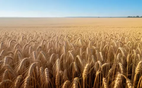 Weites goldenes Weizenfeld unter blauem Himmel als Symbol für ökologische Landwirtschaft und Transparenz. - Foto: über boerse-global.de