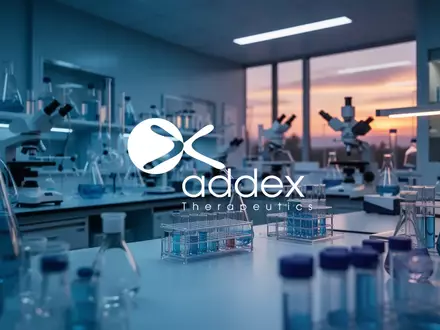 Abstrakte Darstellung eines modernen biotechnologischen Labors bei Dämmerung, symbolisiert Forschung und Marktunsicherheit. - Foto: über boerse-global.de