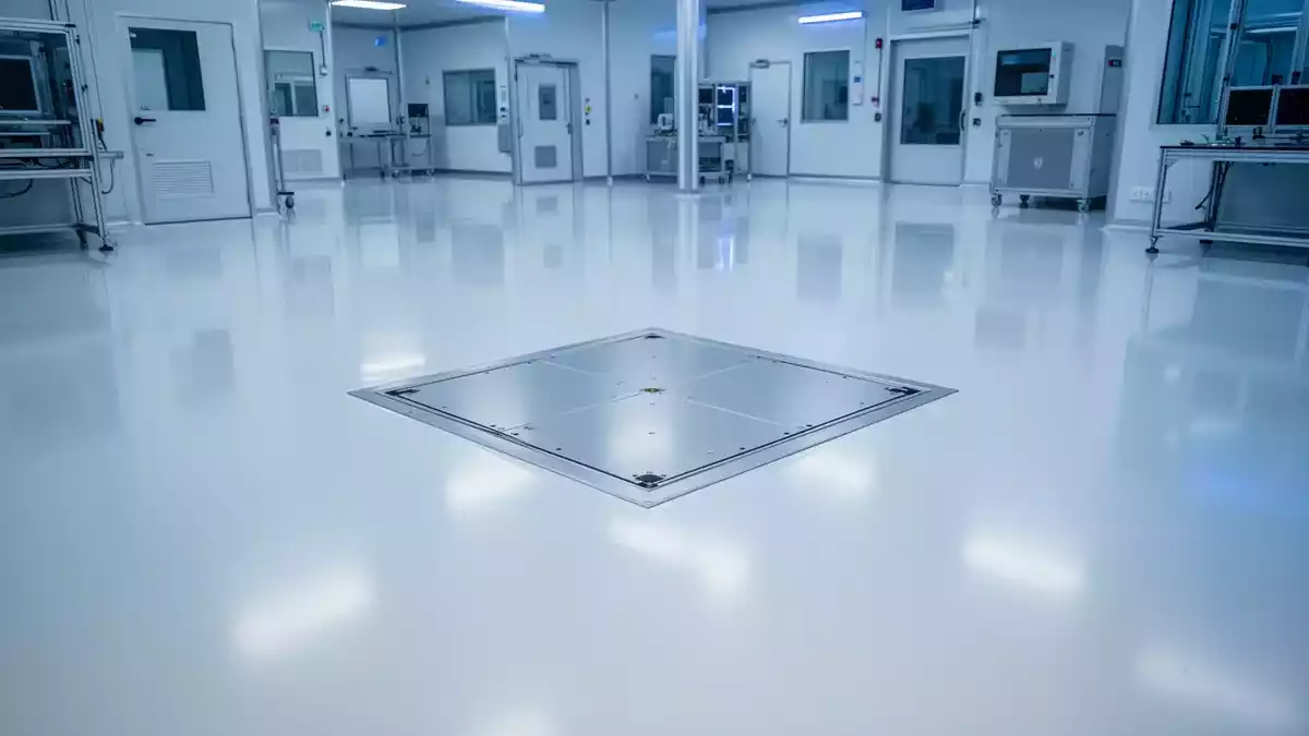 Fabmatics integriert induktives Laden in mobile Reinraumroboter