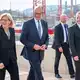 Der Kanzler macht sich im Saarland ein Bild vom Umbau der Stahlindustrie  - Bild: Harald Tittel/dpa