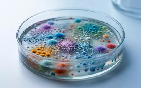 Nahaufnahme einer Petrischale mit einer mikrobiellen Kultur in einem sterilen Laborumfeld. - Foto: über boerse-global.de