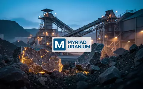 Abstrakte Darstellung einer modernen Industrieanlage für mineralische Rohstoffe bei Dämmerung. - Foto: über boerse-global.de