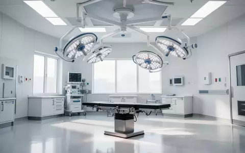 Ein heller, steriler Operationssaal in einem modernen Krankenhaus mit fokussierter Beleuchtung und klaren Oberflächen. - Foto: über boerse-global.de