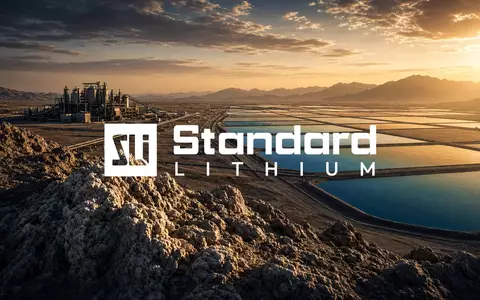 Industrielle Lithium-Extraktionsanlage in einer weiten Wüstenlandschaft zur Symbolisierung des Rohstoffhandels. - Foto: über boerse-global.de