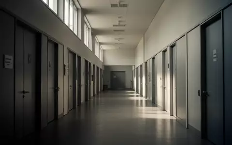 Leerer Flur in einem städtischen Verwaltungsgebäude mit geschlossenen Türen und einfallendem Tageslicht. - Foto: über boerse-global.de