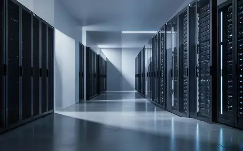 Ein minimalistischer, modern beleuchteter Serverraum mit geometrischen Schatten und glänzenden Bodenflächen. - Foto: über boerse-global.de