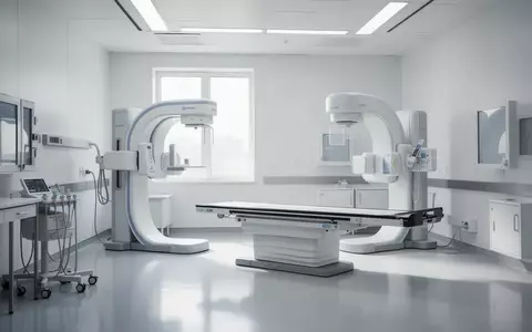 Ein steriler, moderner Diagnostikraum in einer Lungenklinik mit heller, sachlicher Atmosphäre und ohne technische Geräte. - Foto: über boerse-global.de