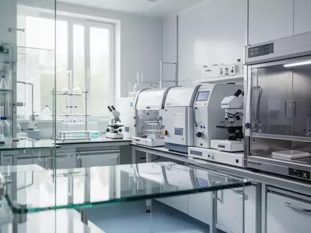 Ein steriler, moderner Laborraum mit hochwertigen medizinischen Analysegeräten bei natürlichem Tageslicht. - Foto: über boerse-global.de